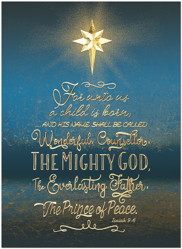 Prince of Peace Christmas Card Religious Greeting Card Posty Cards